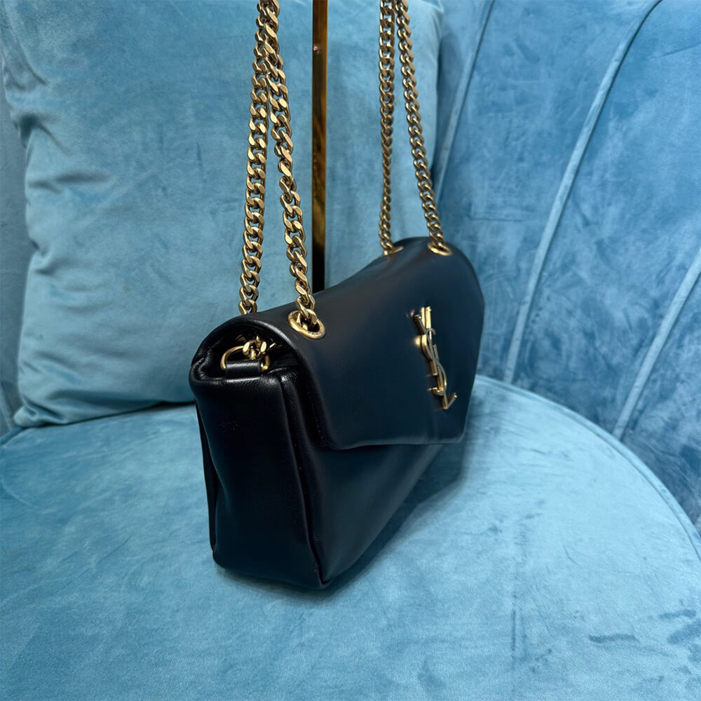 YSL Calypso Small Bag In Plunged Lambskin - Replica Luxury Bags™