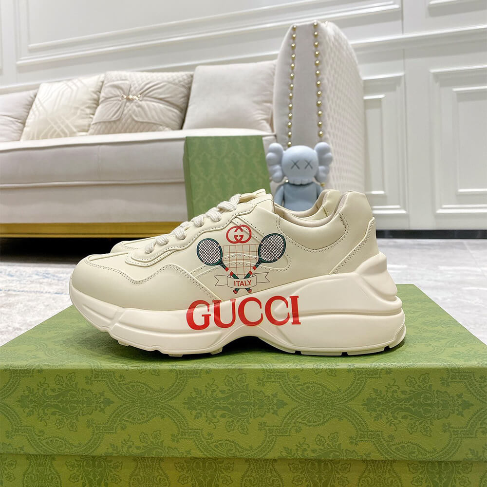 Gucci Rhyton Sneaker with Print Shoes - Replica Luxury Bags™