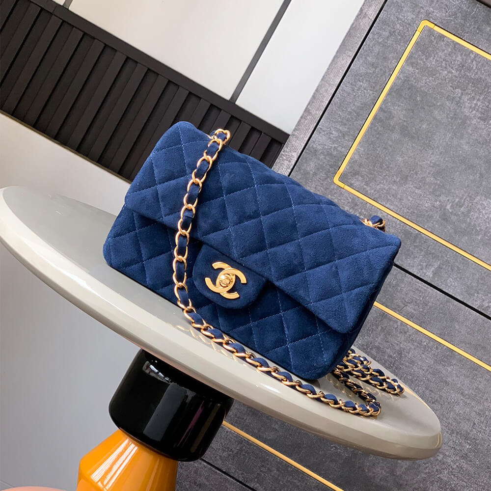 Chanel Suede Mini Flap Bag - Replica Luxury Bags™