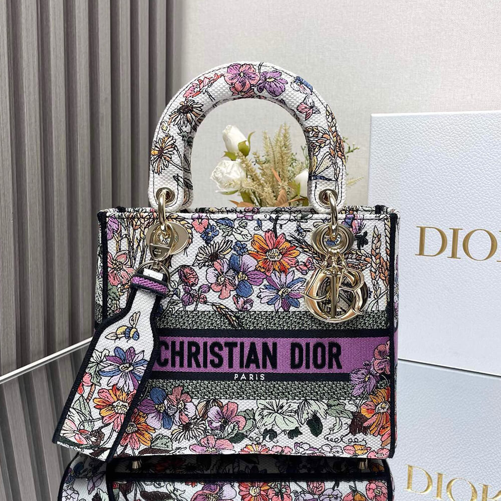 Dior Medium Dioriviera Lady D-Lite Bag - Replica Luxury Bags™