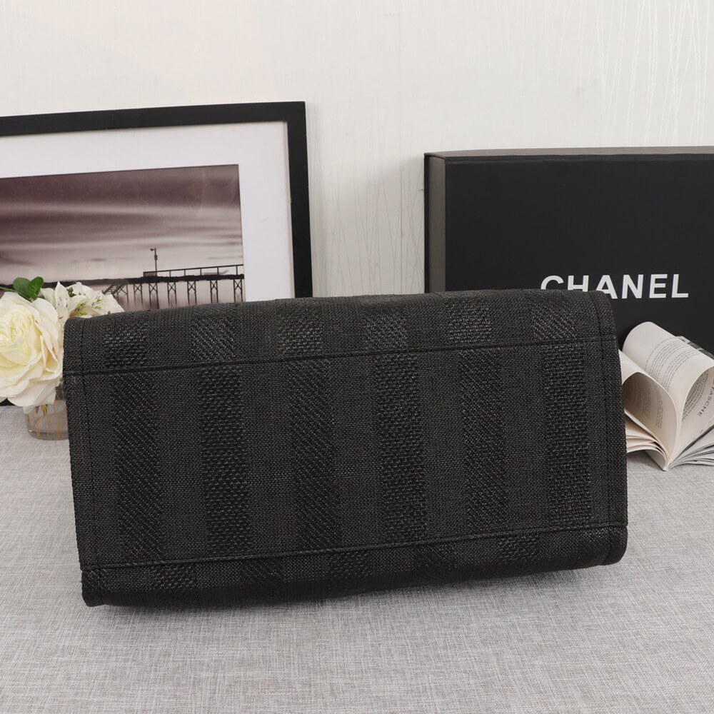 Chanel Woven Straw Raffia Striped Medium Deauville Tote Bag - Replica Luxury Bags™