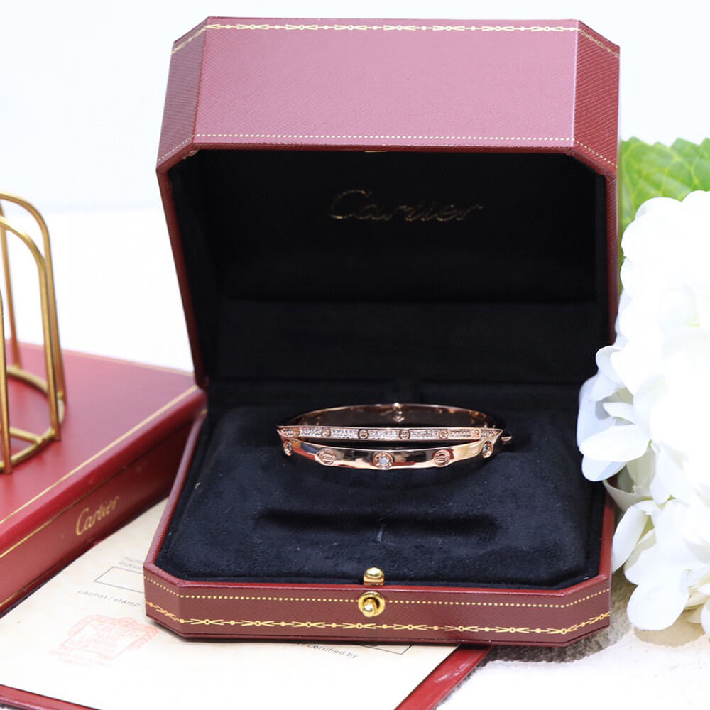 Cartier Love Bracelet Gold White - Replica Luxury Bags™