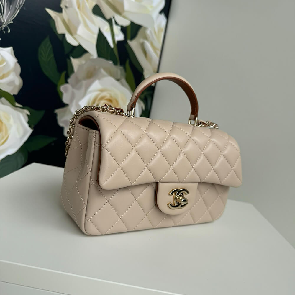 Chanel Mini Classic Handbag With Top Handle - Replica Luxury Bags™