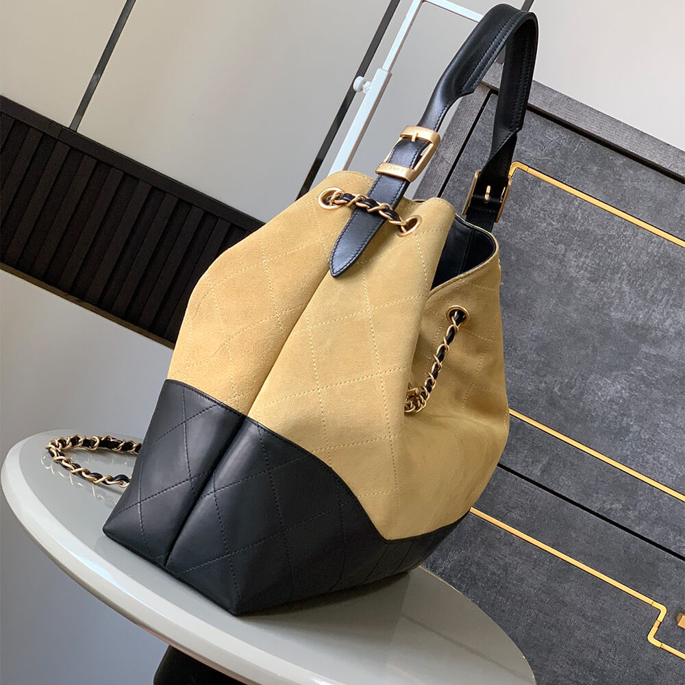 Chanel Hobo Bag on 25 Fashion Show in Black and Beige - Replica Luxury Bags™