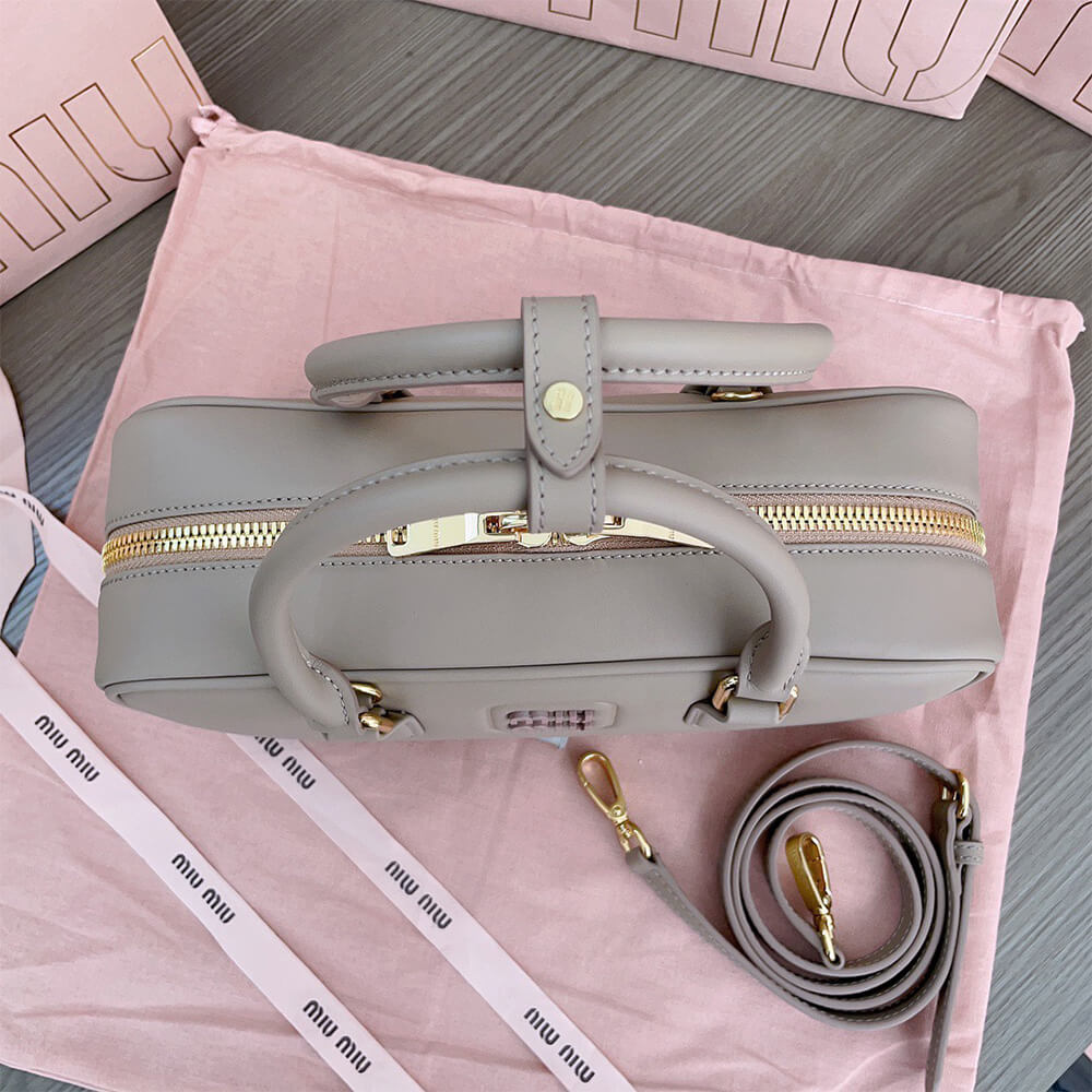 MIUMIU Large Arcadie Leather Bag - Replica Luxury Bags™