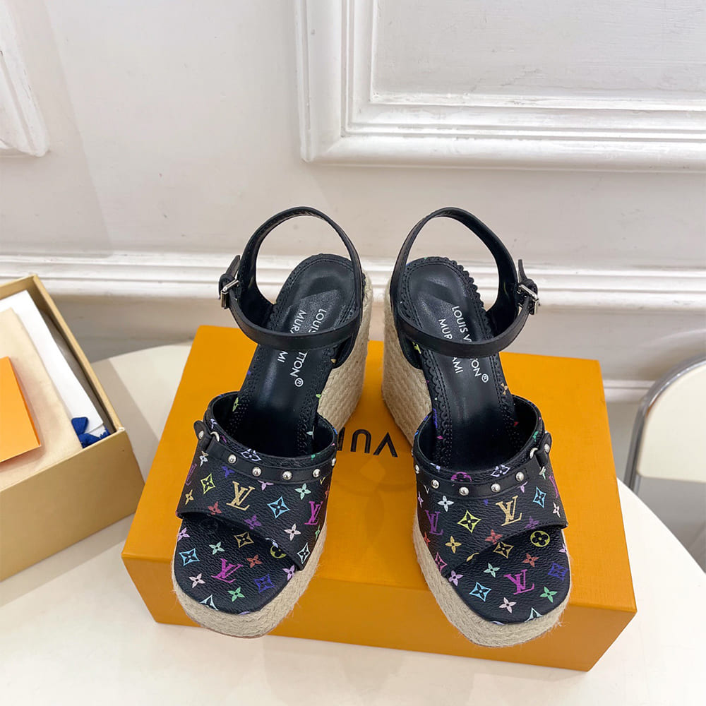 LV x TM Helios Wedge Sandal Shoes - Replica Luxury Bags™