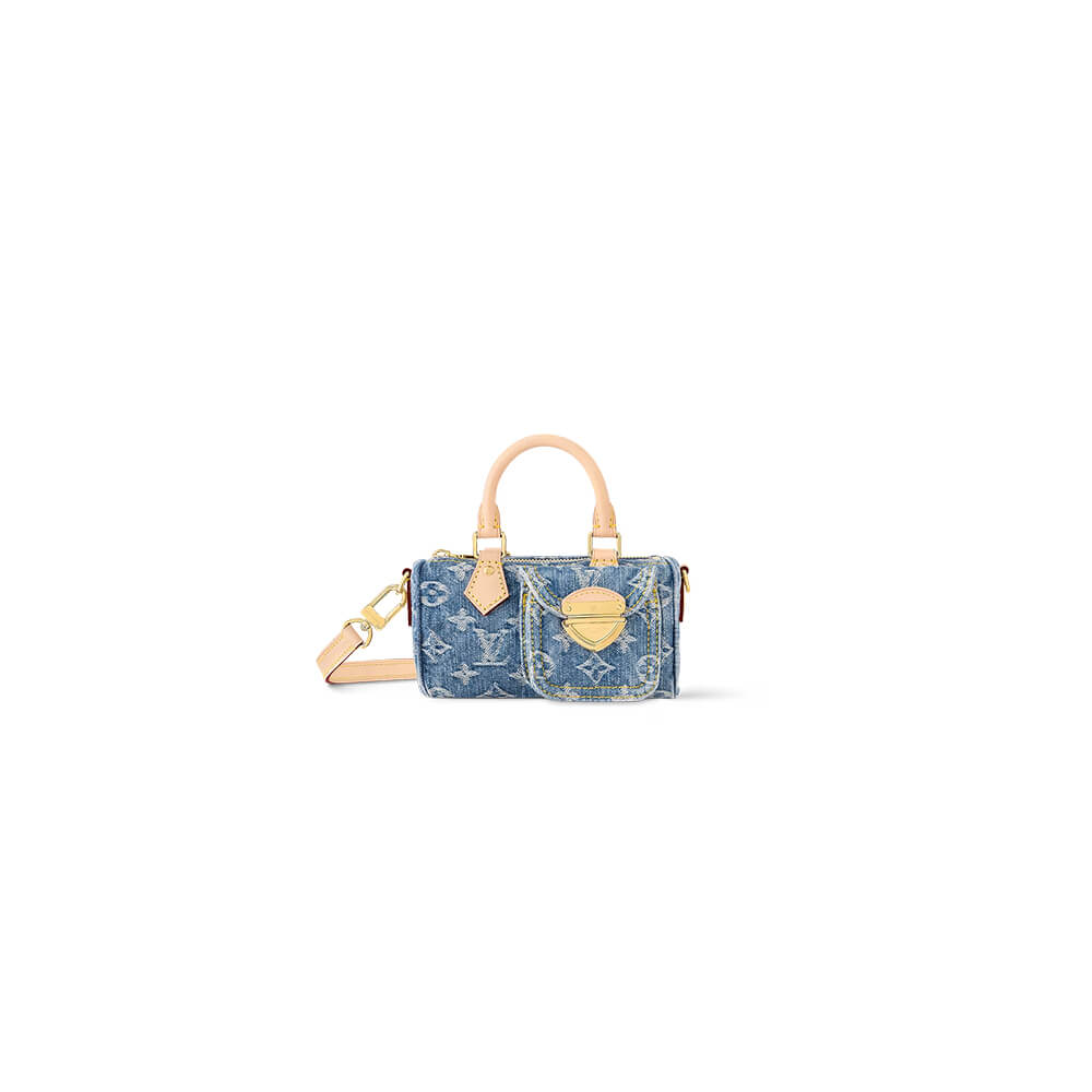 LV Nano Speedy Denim Bag - Replica Luxury Bags™