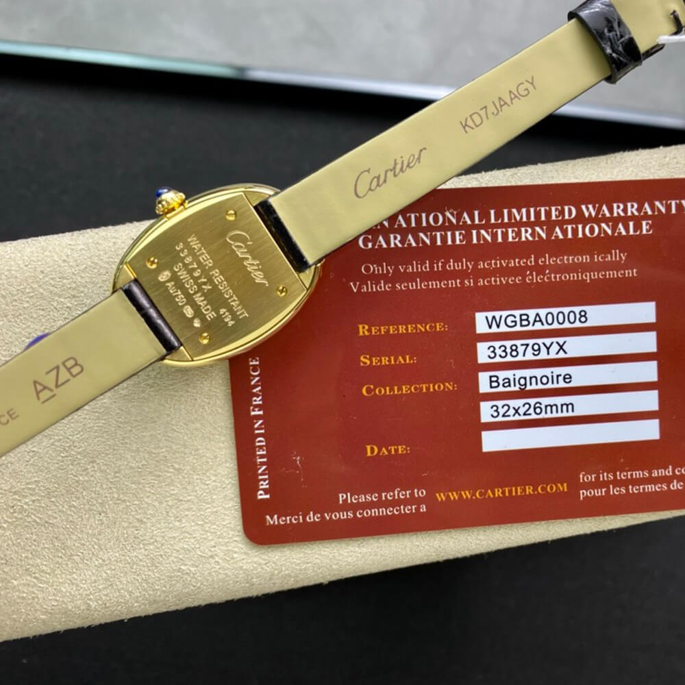 Cartier Small Baignoire watch - Replica Luxury Bags™