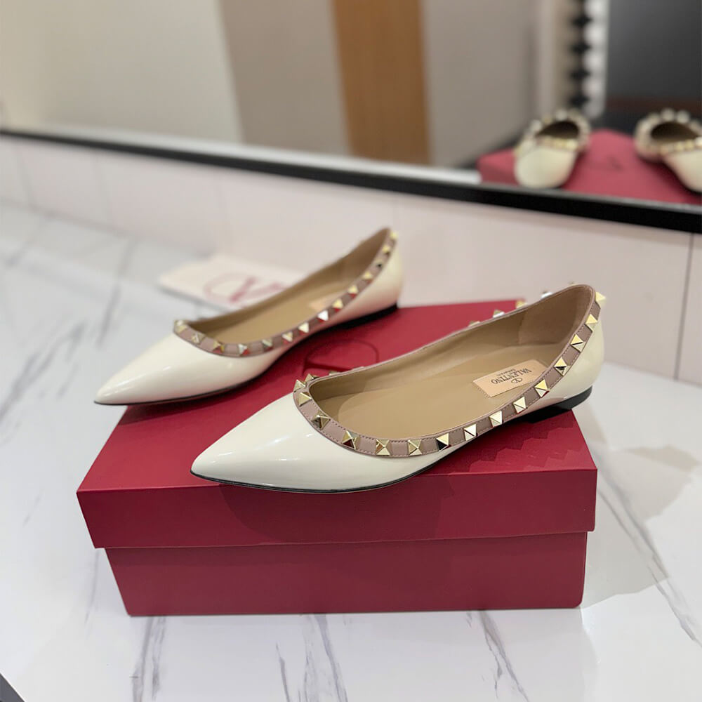 VALENTINO ROCKSTUD BALLET FLAT Shoes - Replica Luxury Bags™