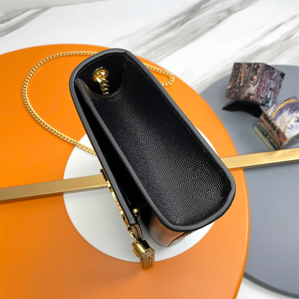 YSL Kate Medium Tassel Bag in Grain De Poudre Embossed Leather - Replica Luxury Bags™