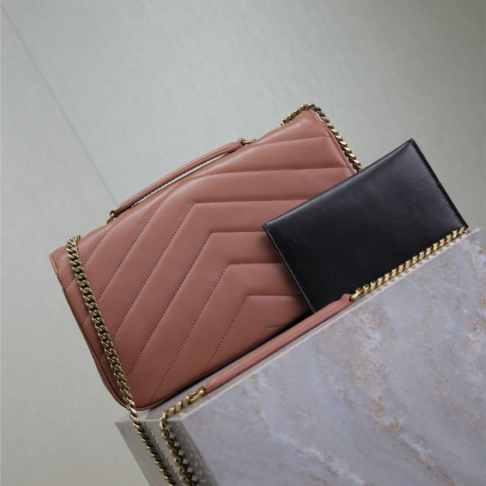 YSL Loulou Medium Bag in Matelasse Lambskin - Replica Luxury Bags™