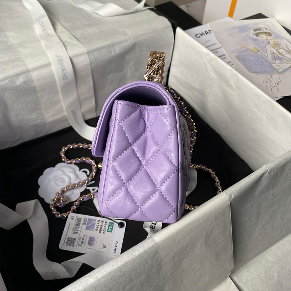 Chanel Mini Flap Bag with Top Handle - Replica Luxury Bags™