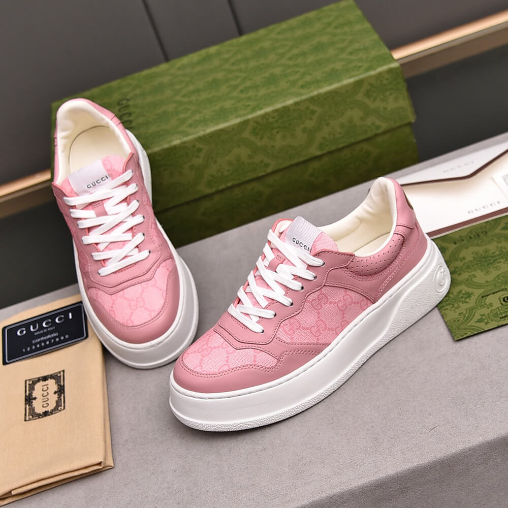 GUCCI Chunky B leather sneakers Shoes - Replica Luxury Bags™