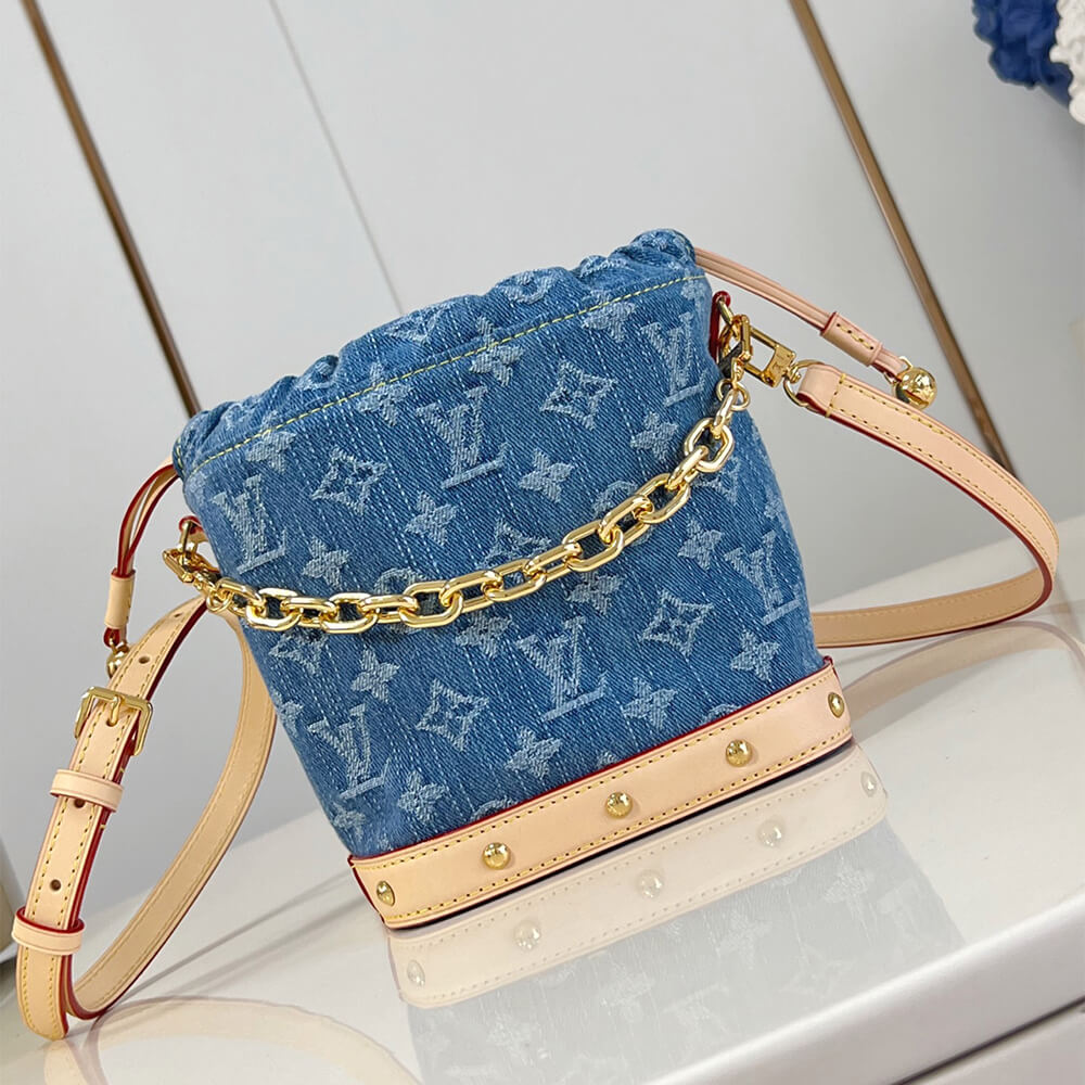 LV Nano Noe Bucket Denim Bag - Replica Luxury Bags™