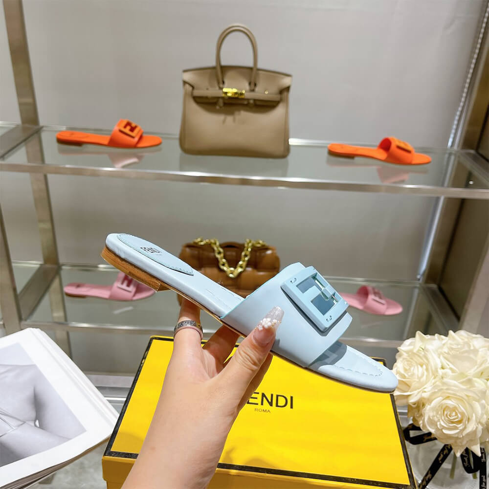 Fendi Baguette Slides Shoes - Replica Luxury Bags™