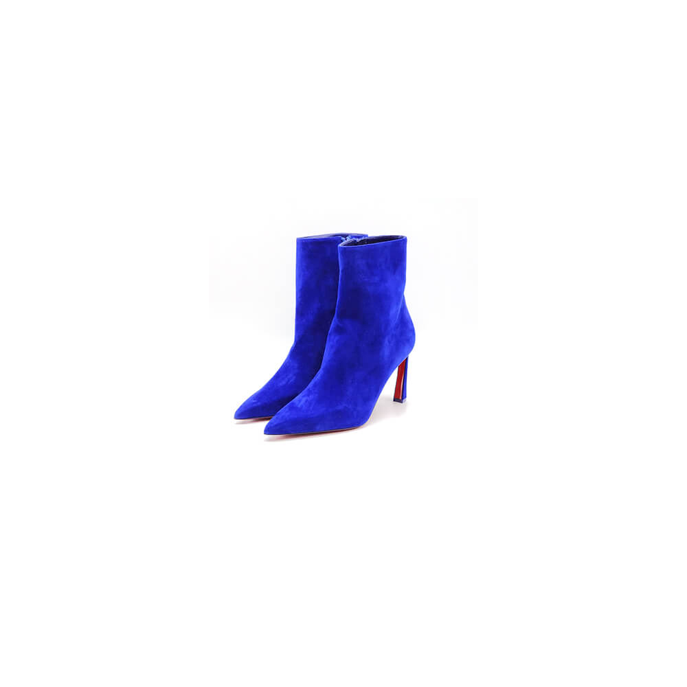 Christian Louboutin Suede Ankle Boots Shoes - Replica Luxury Bags™