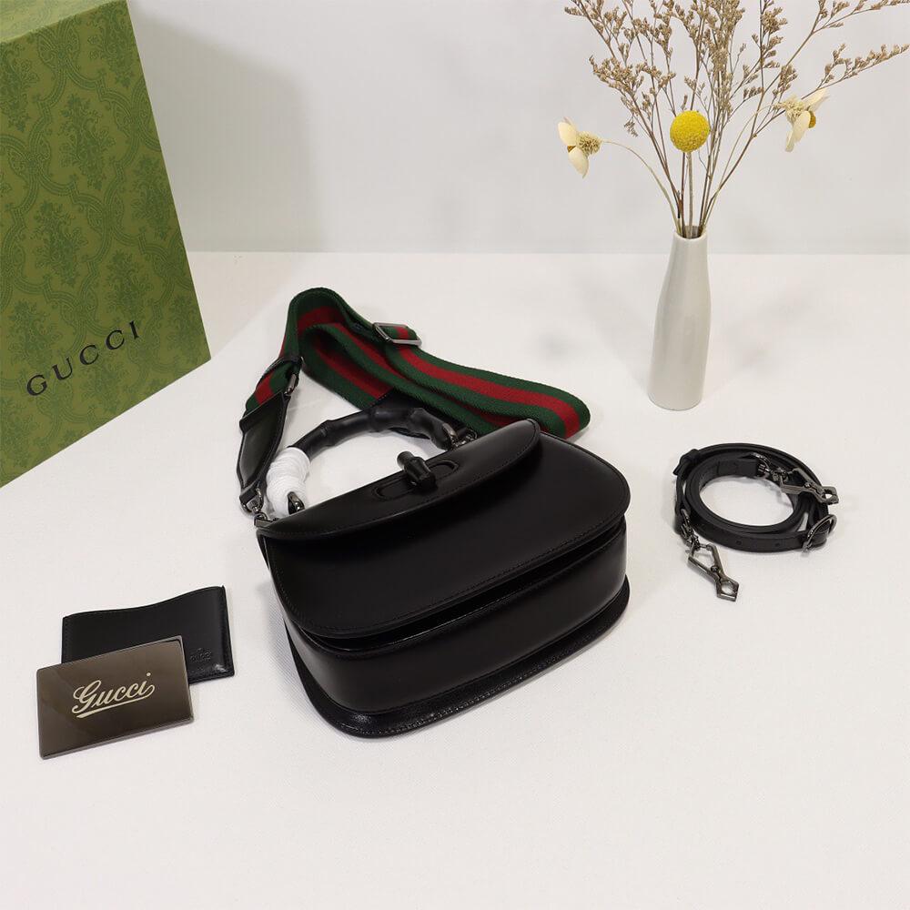 Gucci Bamboo 1947 Medium Top Handle Bag - Replica Luxury Bags™