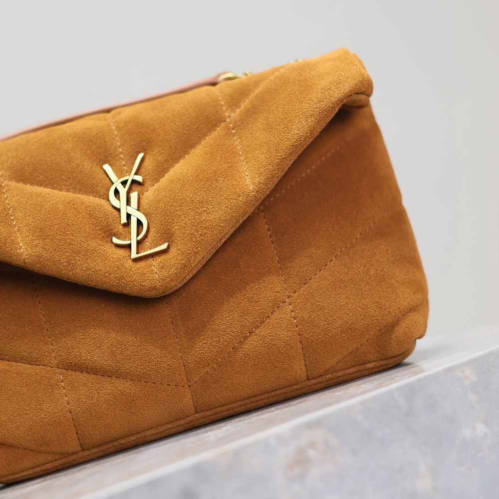 YSL Toy Puffer Bag in Suede - Replica Luxury Bags™