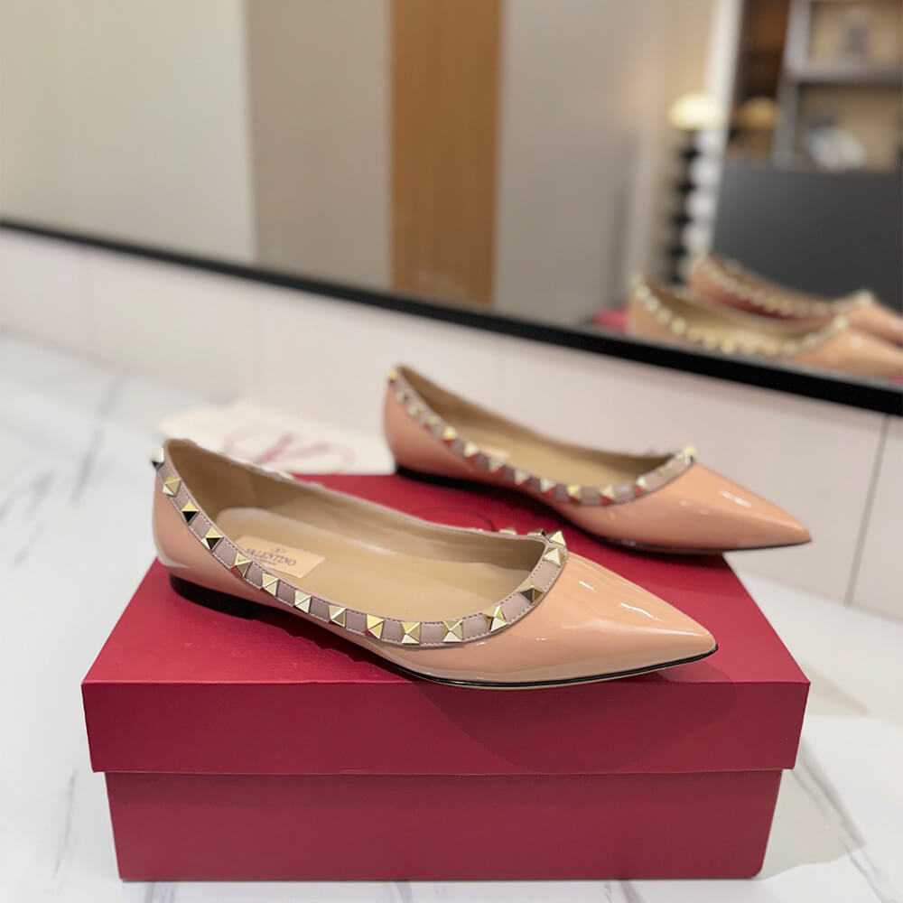 VALENTINO ROCKSTUD BALLET FLAT Shoes - Replica Luxury Bags™
