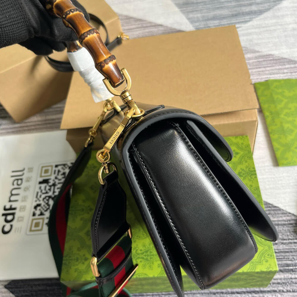 Gucci Bamboo 1947 Medium Top Handle Bag - Replica Luxury Bags™