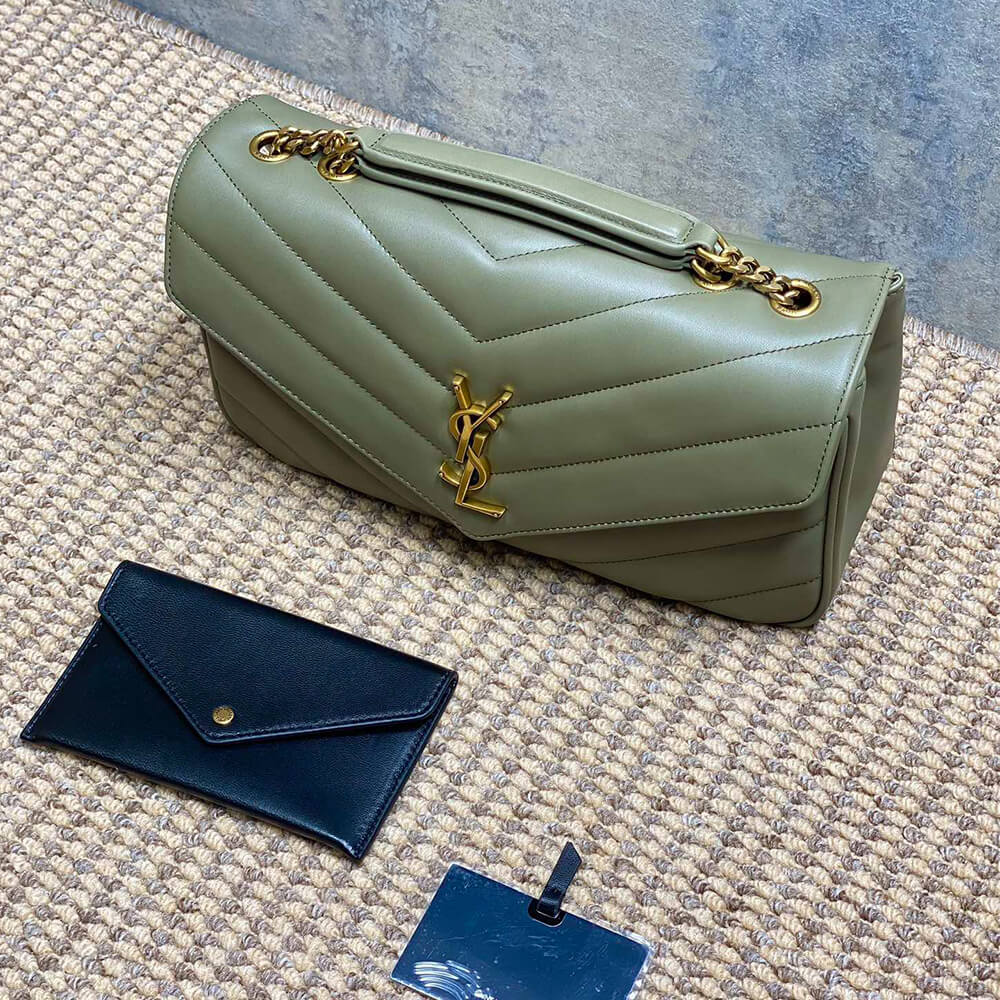 YSL Loulou Medium Bag in Matelasse Lambskin - Replica Luxury Bags™