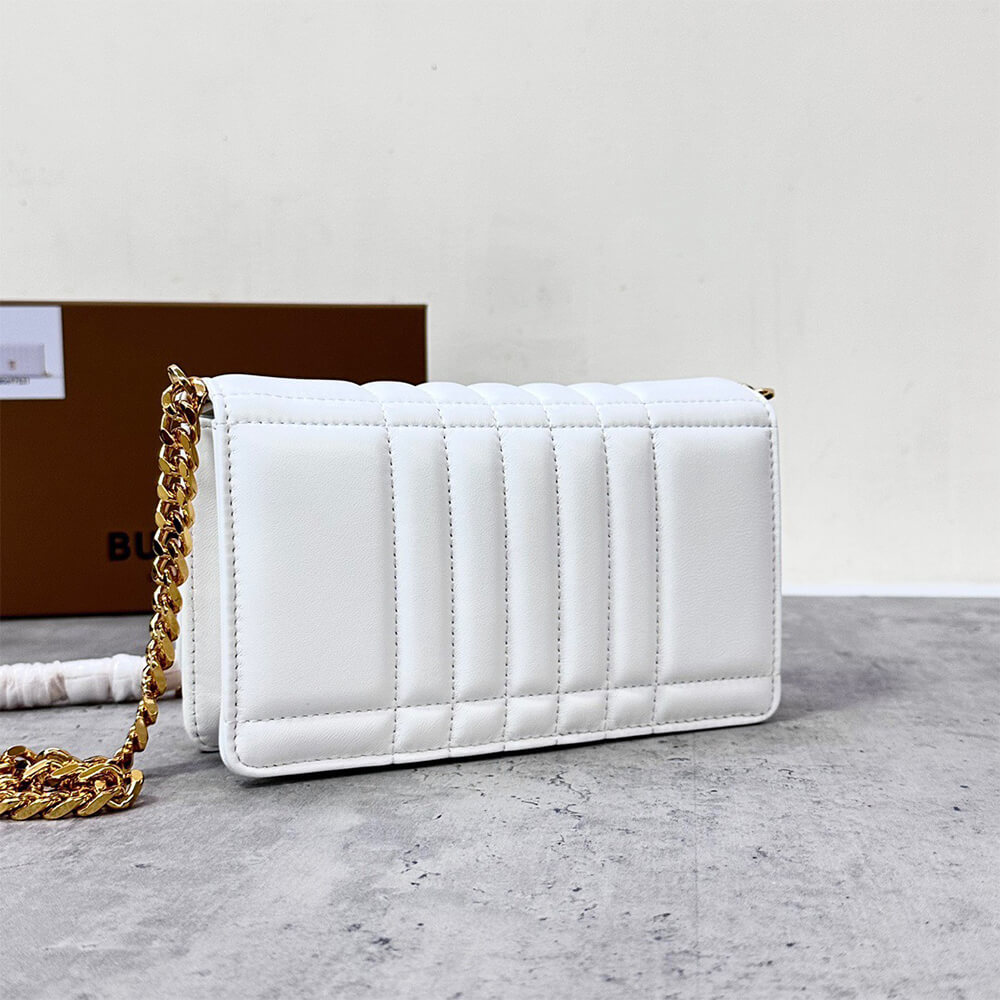 Burberry Small Lola Bag in White - Replica Luxury Bags™