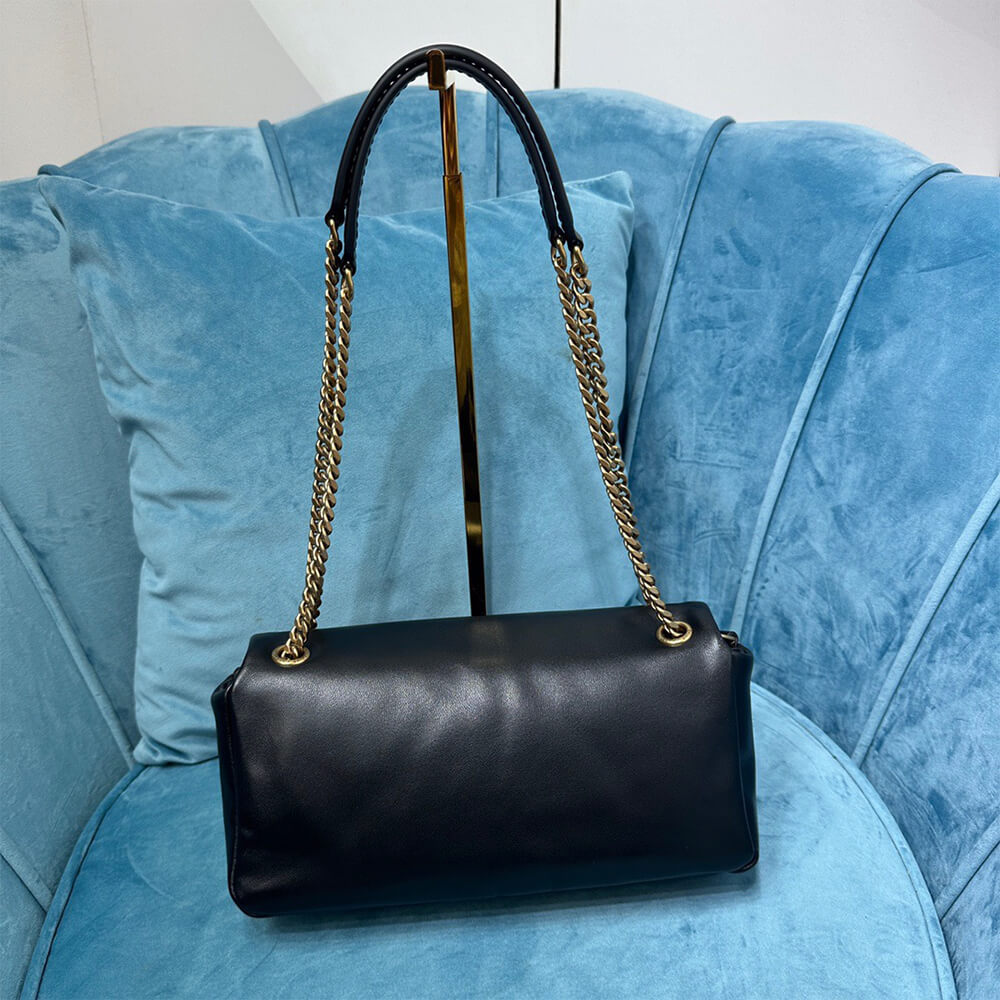YSL Calypso Small Bag In Plunged Lambskin - Replica Luxury Bags™