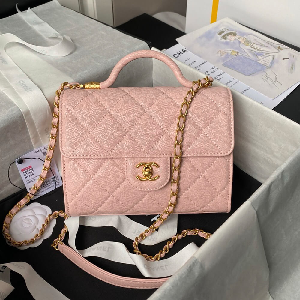 Chanel Small Flap Bag With Top Handle - Replica Luxury Bags™