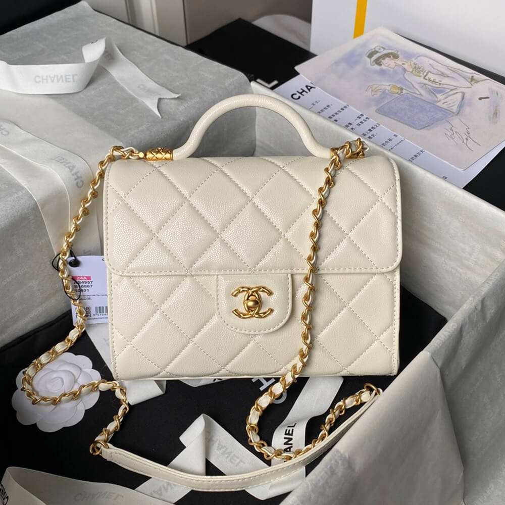 Chanel Small Flap Bag With Top Handle - Replica Luxury Bags™
