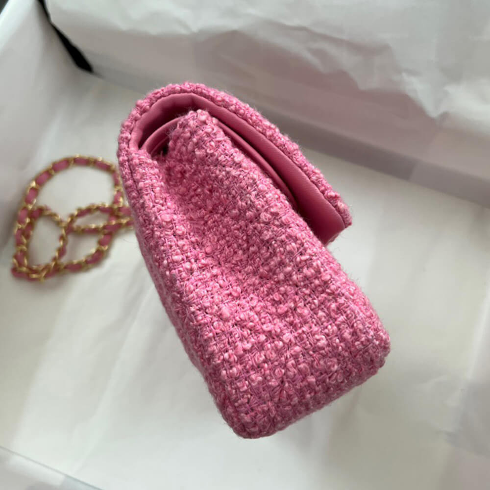 Chanel Tweed Medium Classic Flap Bag - Replica Luxury Bags™