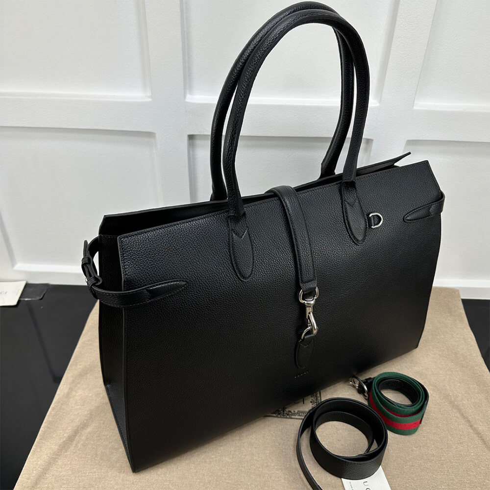 Gucci Large Tote Bag with Hook Closure - Replica Luxury Bags™