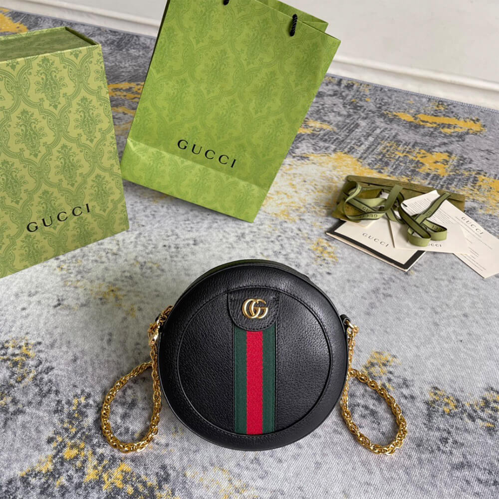 Gucci Ophidia GG Mini Round Shoulder Bag - Replica Luxury Bags™