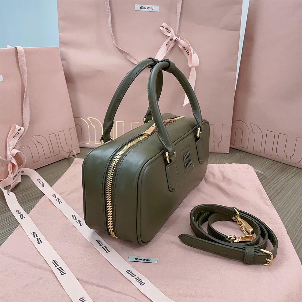 MIUMIU Large Arcadie Leather Bag - Replica Luxury Bags™