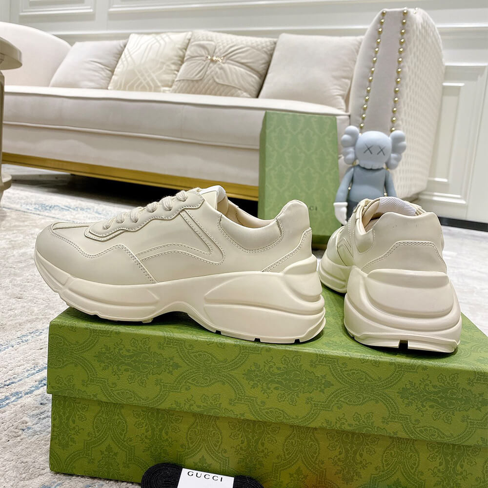 Gucci Rhyton Leather Sneakers Shoes - Replica Luxury Bags™