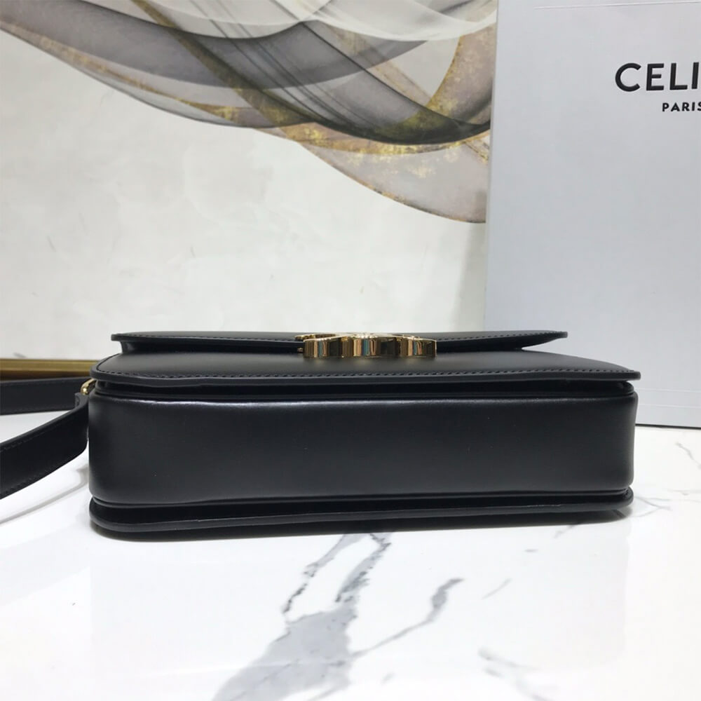 Celine Classique Triomphe Bag In Shiny Calfskin - Replica Luxury Bags™