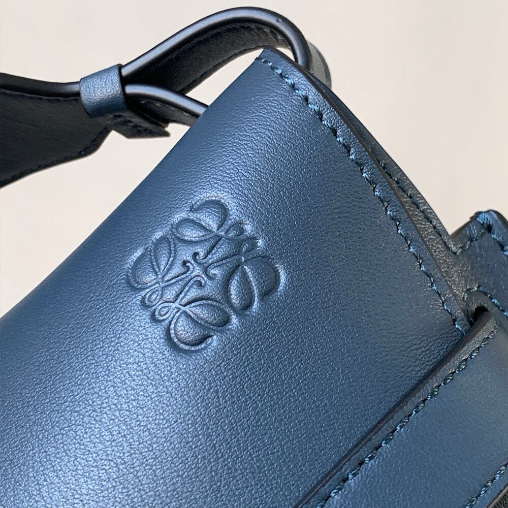 Loewe Small Gate bag in soft calfskin and jacquard - Replica Luxury Bags™