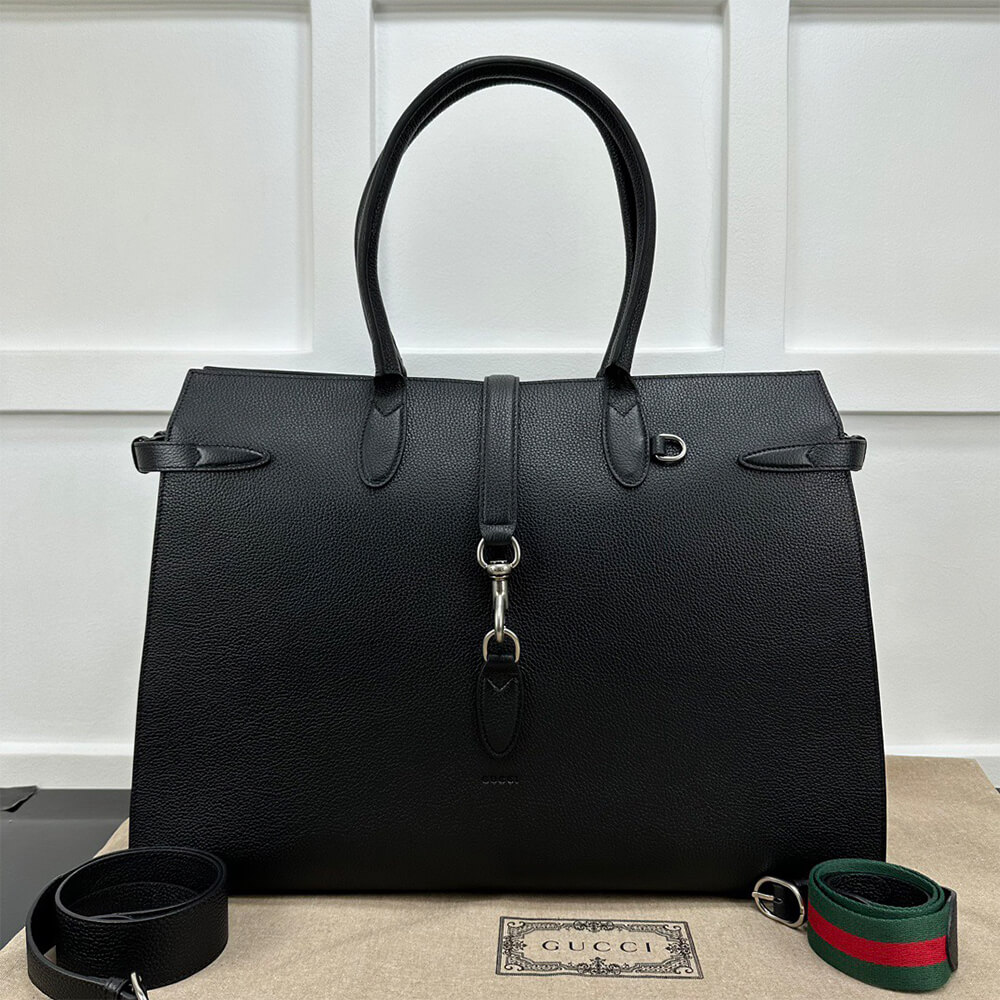 Gucci Large Tote Bag with Hook Closure - Replica Luxury Bags™