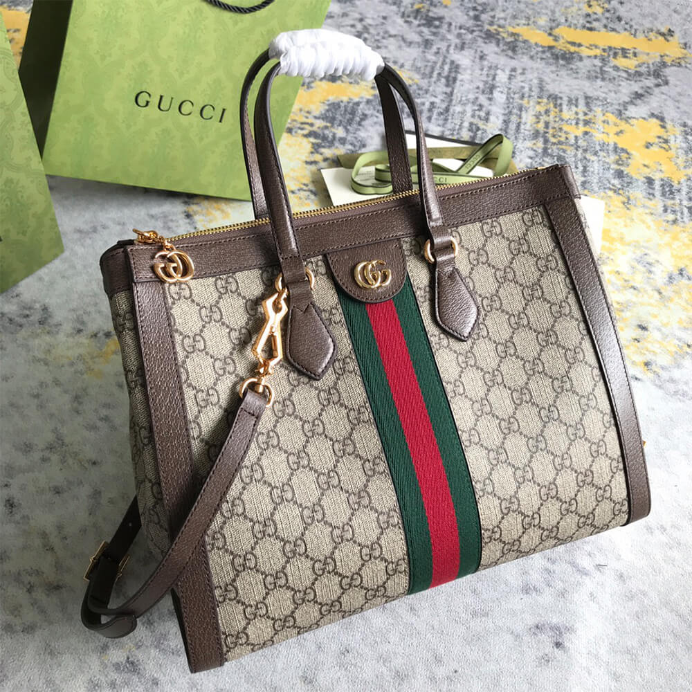 Gucci OPHIDIA GG MEDIUM TOTE BAG - Replica Luxury Bags™