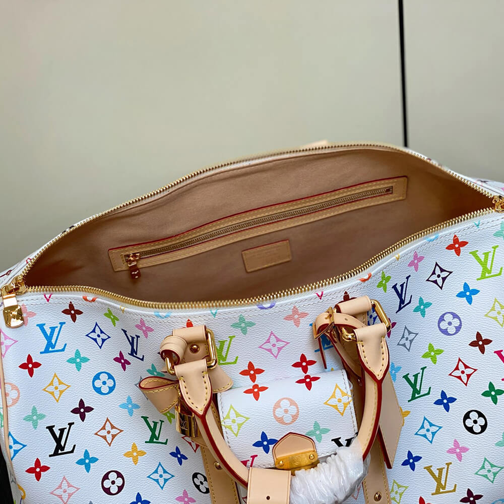 LV x TM Keepall Bandouliere 45 Multicolor Monogram Bag - Replica Luxury Bags™