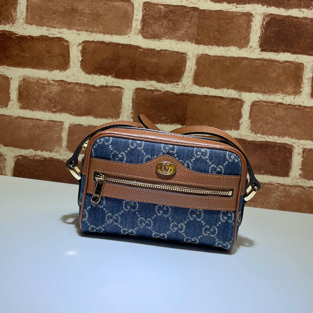 Gucci Ophidia GG Mini Denim Bag - Replica Luxury Bags™