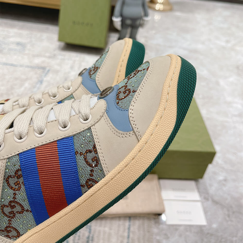 Gucci Women s Screener sneaker with crystals Shoes - Replica Luxury Bags™