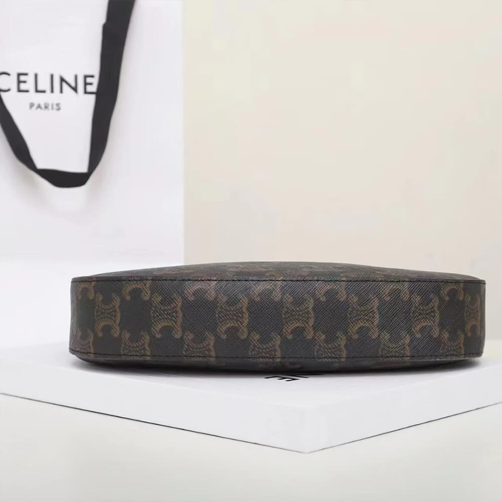 Celine Medium Tilly Bag in Triomphe Canvas and Calfskin - Replica Luxury Bags™