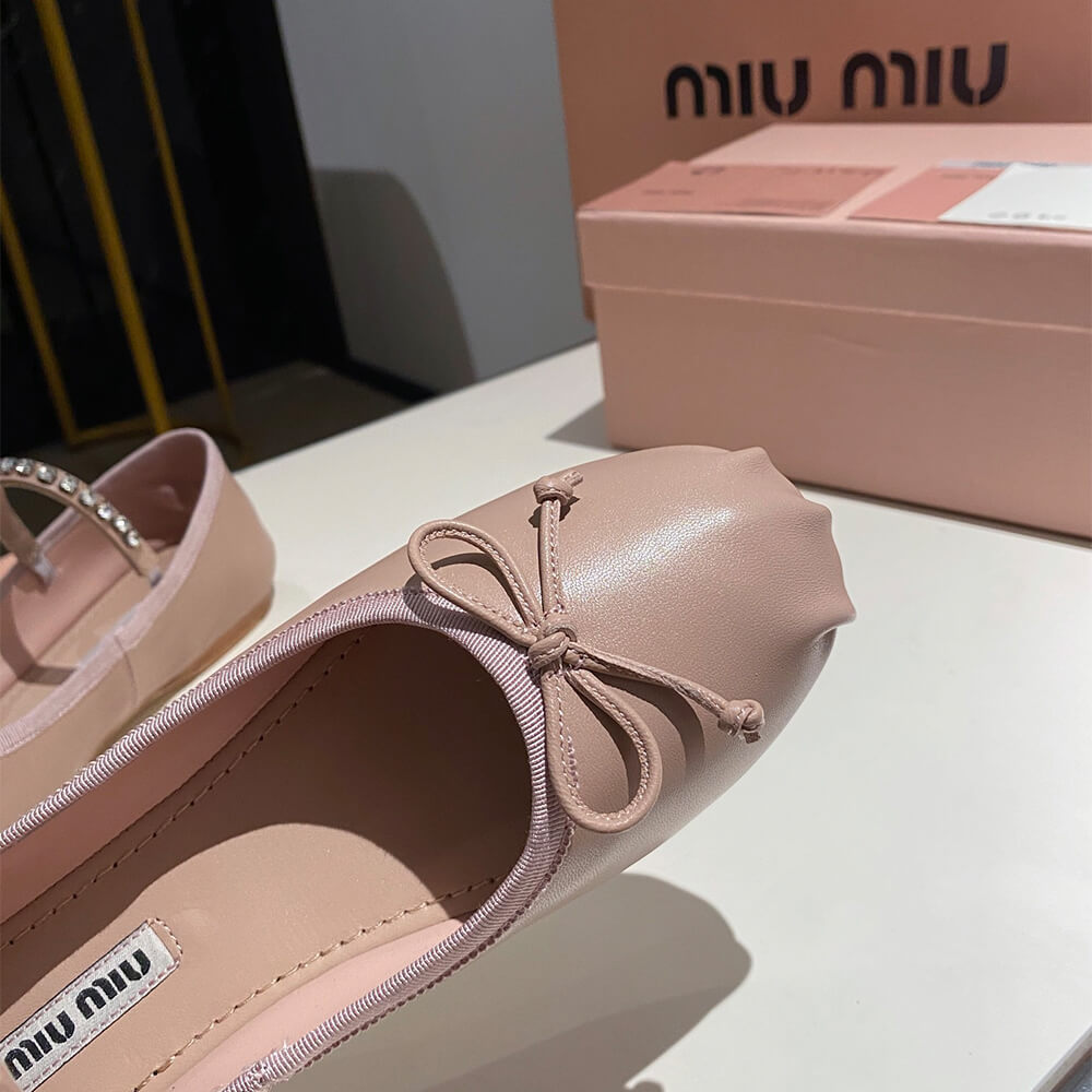MiuMiu Leather ballerinas Shoes - Replica Luxury Bags™