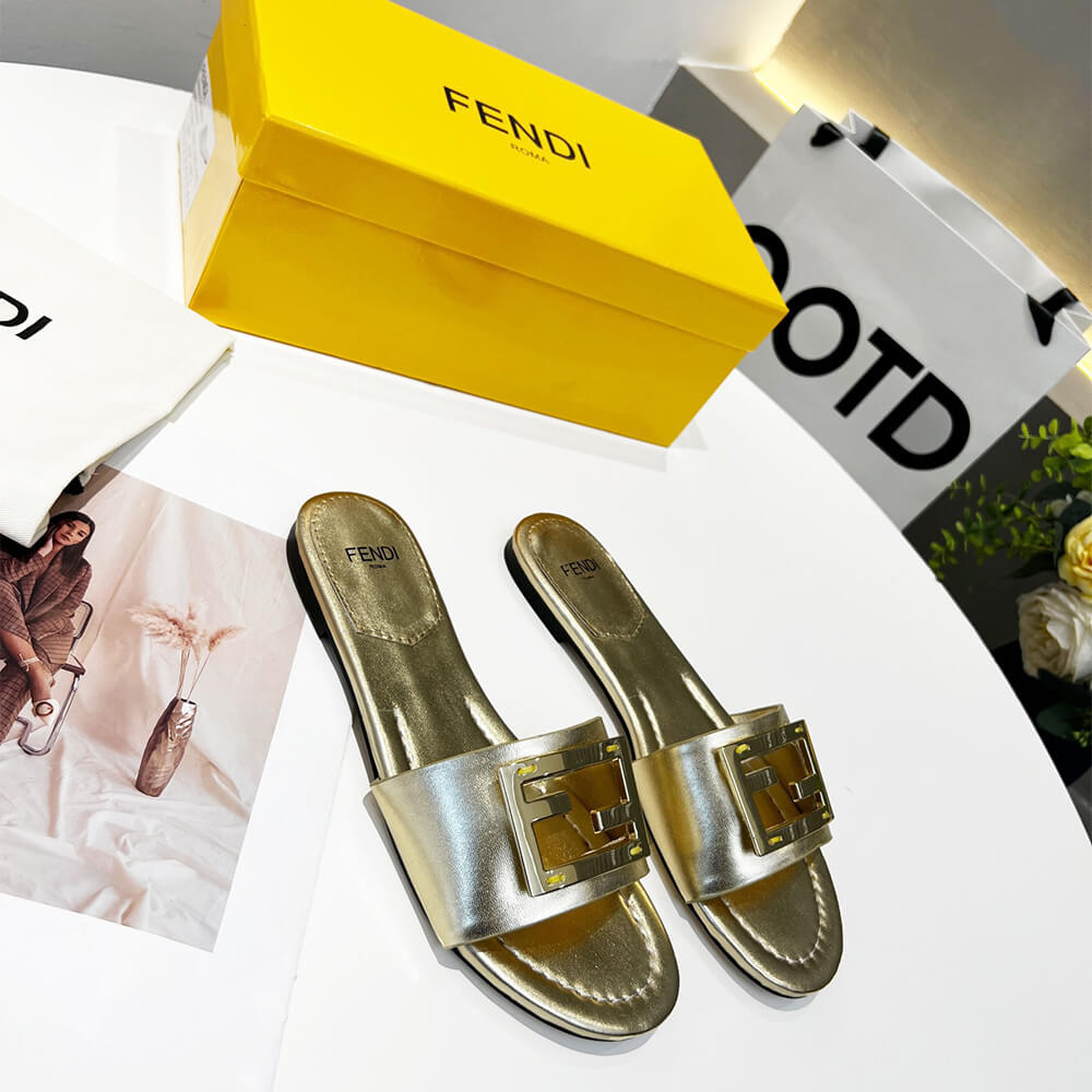 Fendi Baguette Slides Shoes - Replica Luxury Bags™