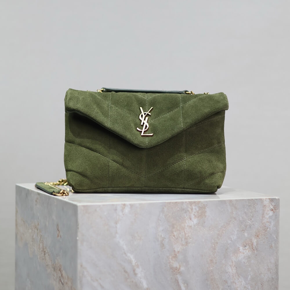 YSL Toy Puffer Bag in Suede - Replica Luxury Bags™