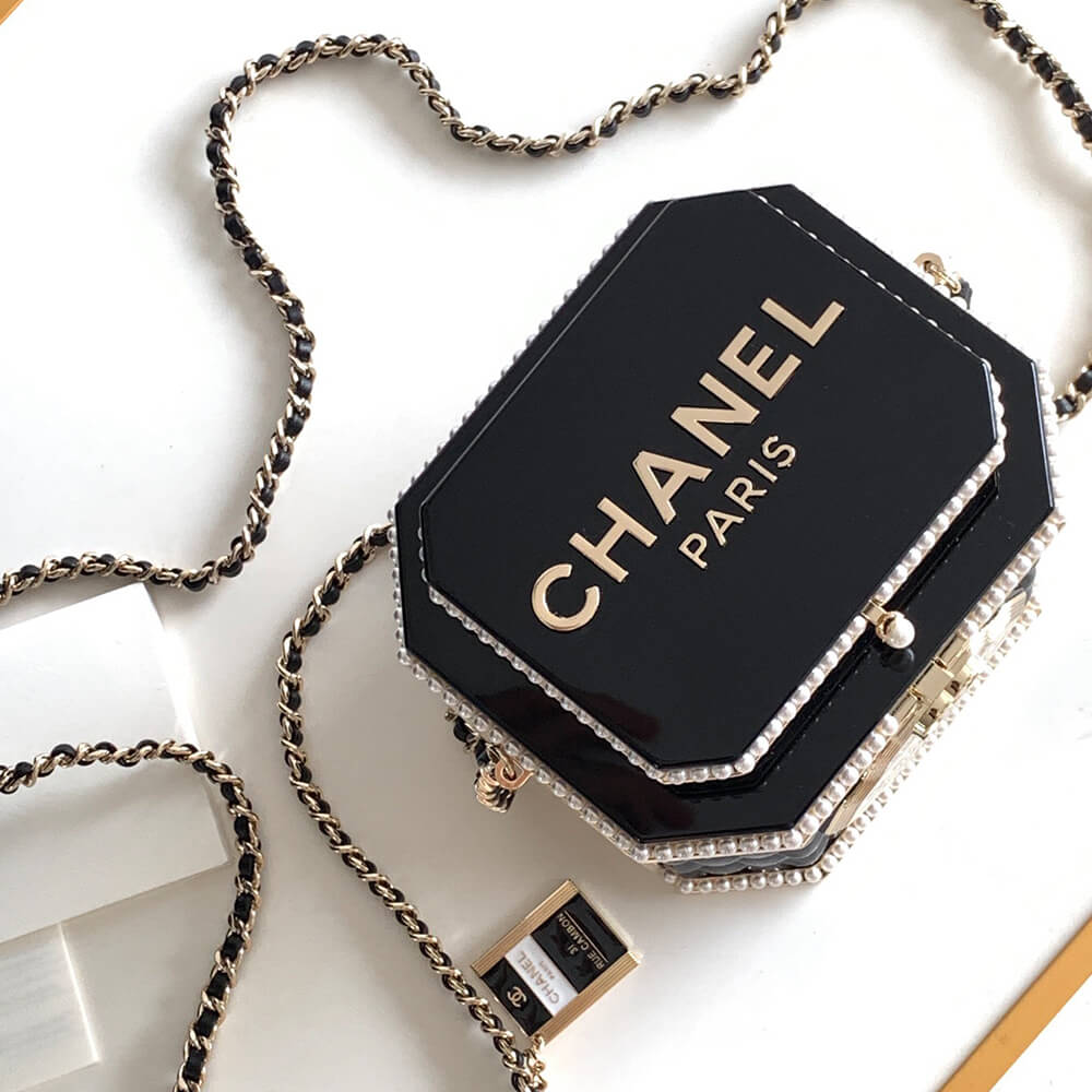 Chanel Tea Box Minaudiere Case Bag - Replica Luxury Bags™
