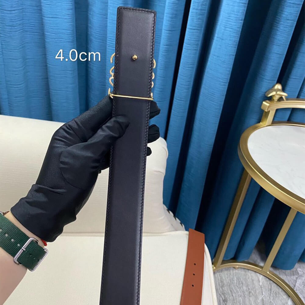 LOEWE Reversible Anagram belt 40mm - Replica Luxury Bags™