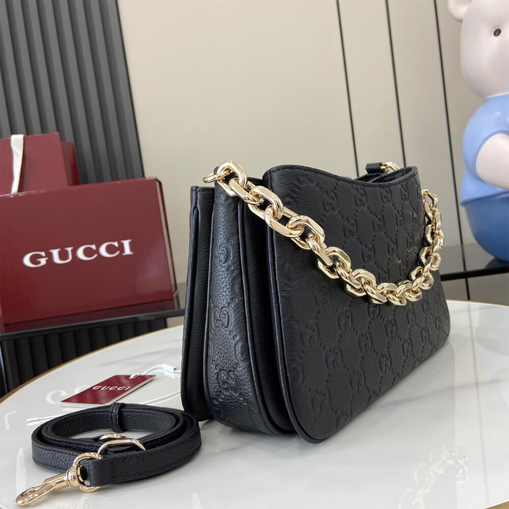 Gucci GG Emblem Mini Shoulder Bag - Replica Luxury Bags™