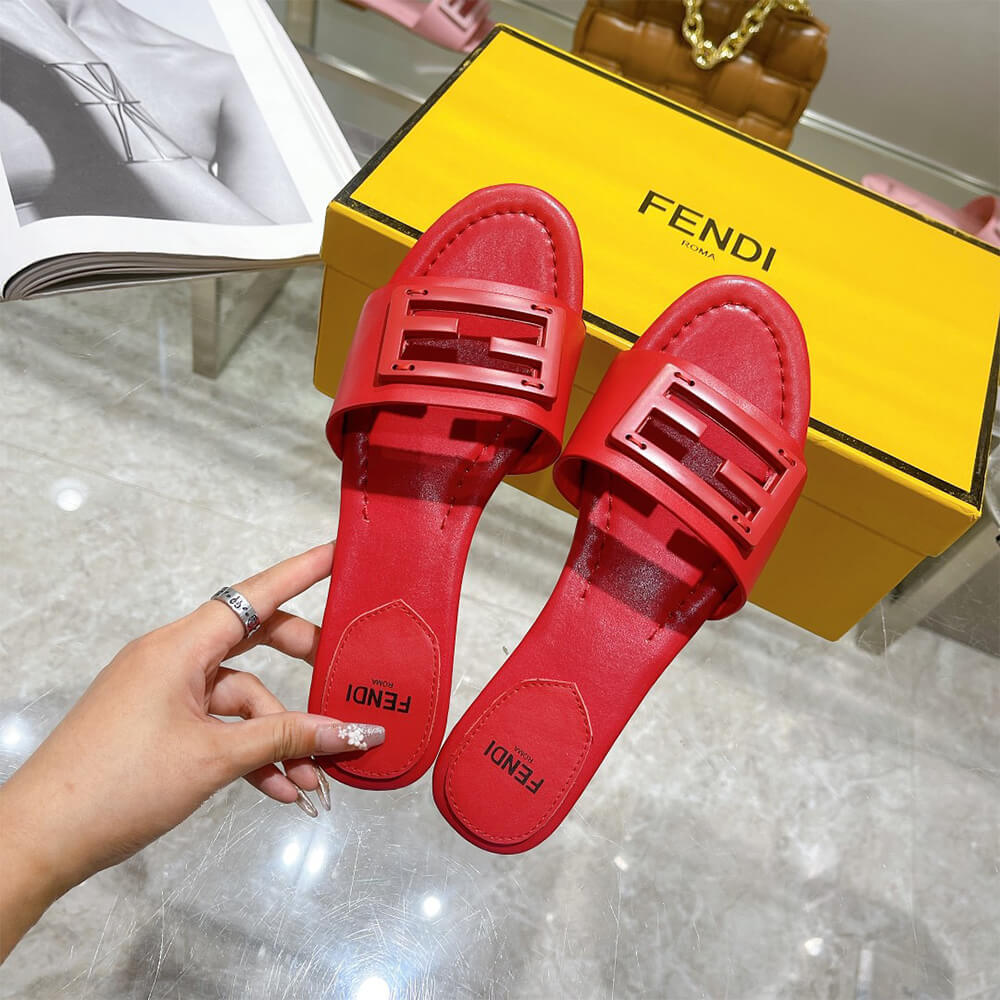 Fendi Baguette Slides Shoes - Replica Luxury Bags™