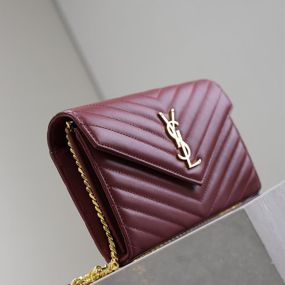 YSL Cassandre Chain Wallet Bag in Lambskin - Replica Luxury Bags™